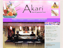 Tablet Screenshot of akarisushi.com